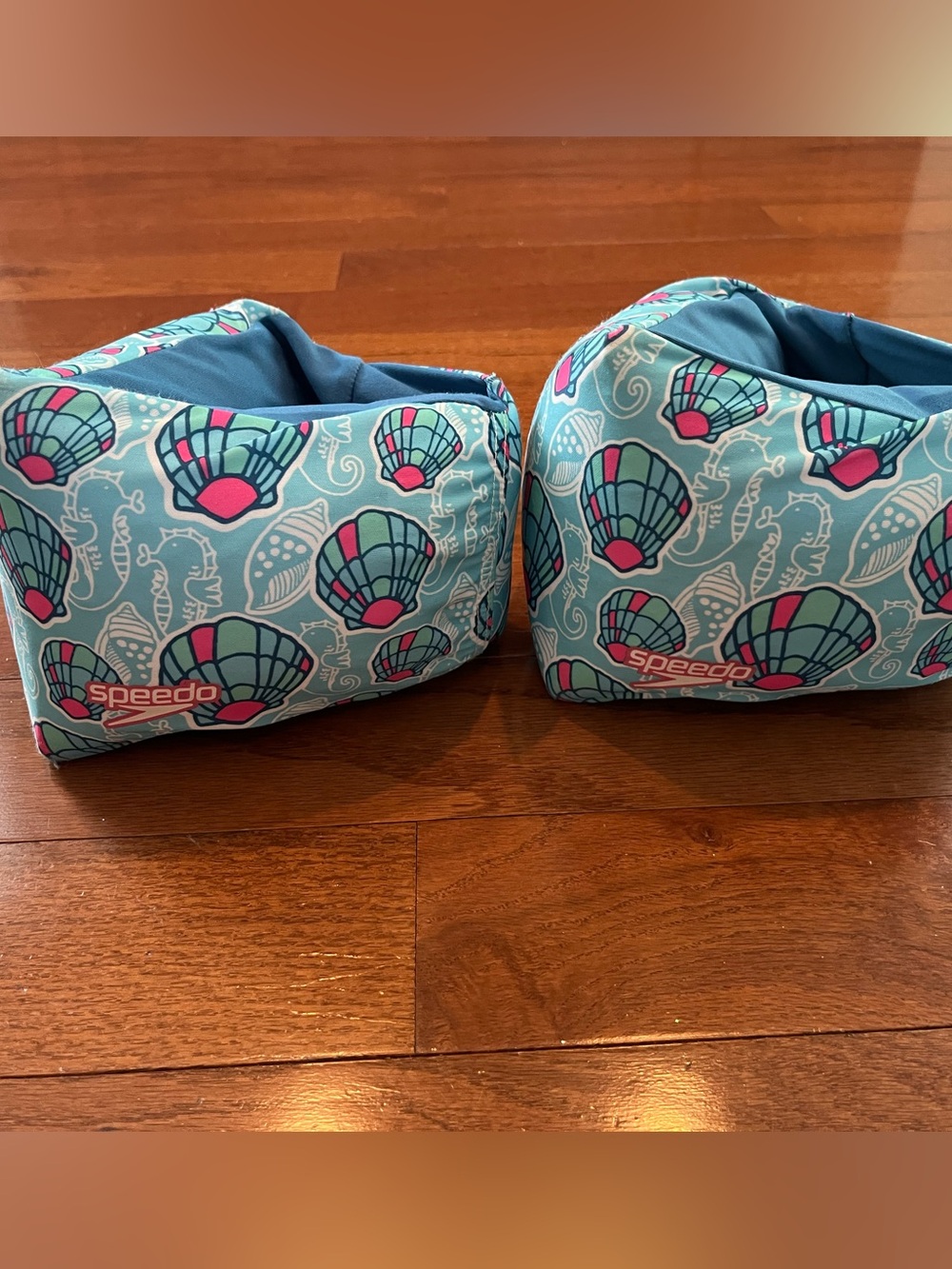 Speedo Kids Inflatable Arm Bands - Teal Shell Print